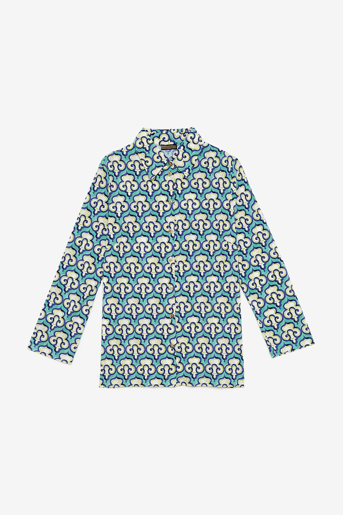 JERSEY OCEAN CHORD SHIRT Blue|Acid|Mint Malìparmi | Shop online