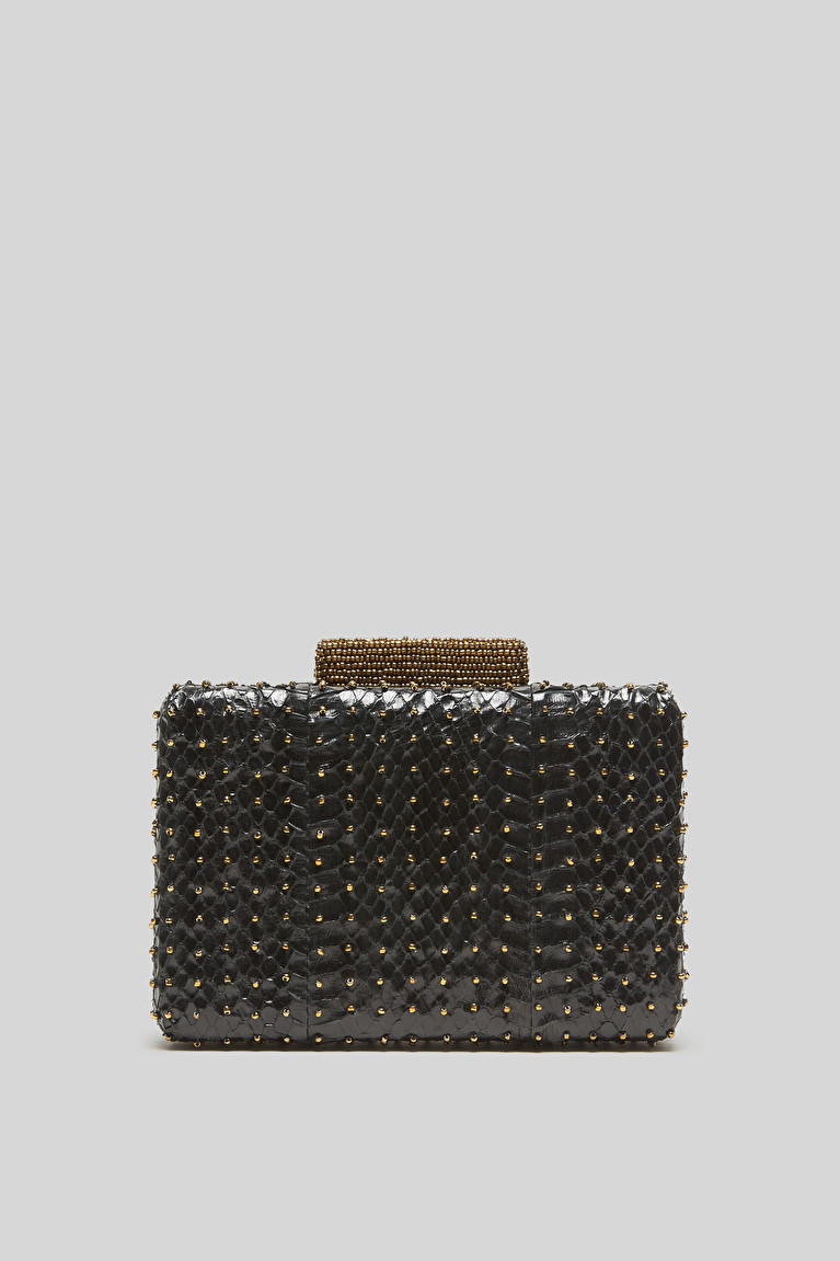 black beads studs