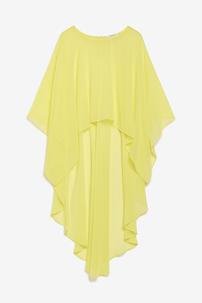 CHIFFON STOLE Pale Yellow Malìparmi | Shop online