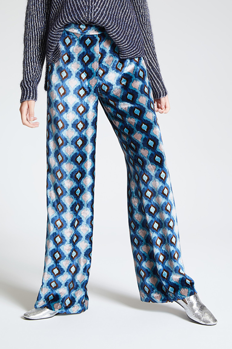 light blue velvet pants