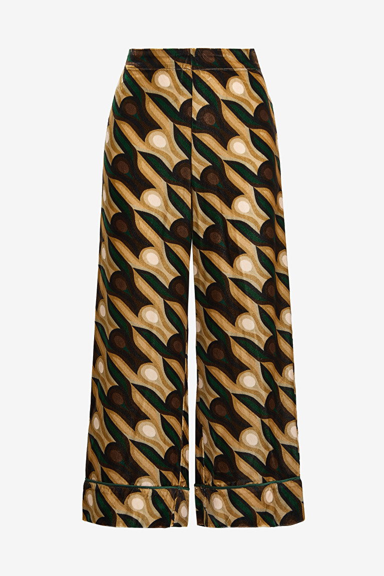 VELVET PRINTS TROUSERS