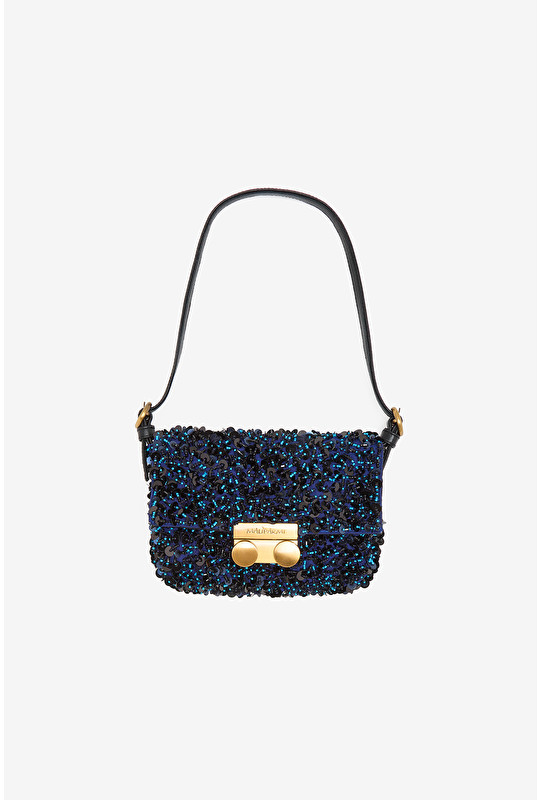 BOLSO PEQUEÑO AL HOMBRO TWEED PAILLETTES