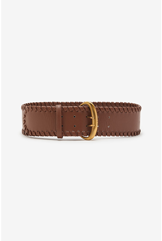 LEATHER TRESSÉ BELT