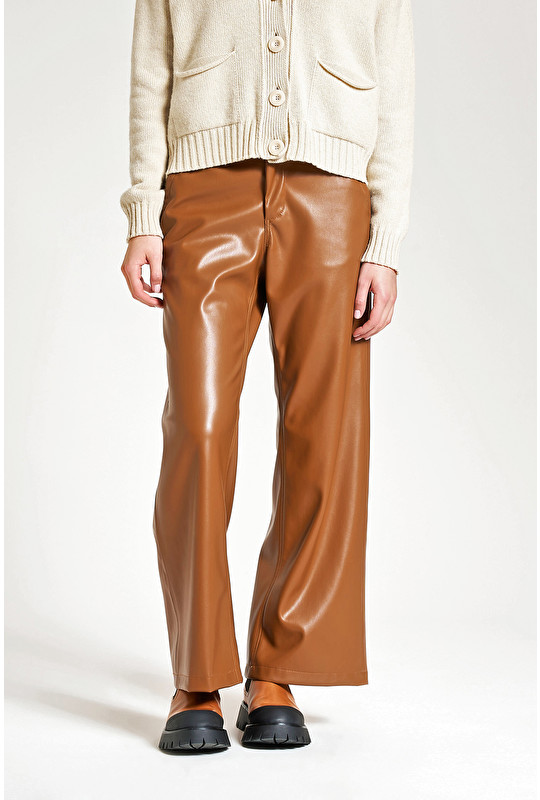 LEATHER LOOK TROUSERS