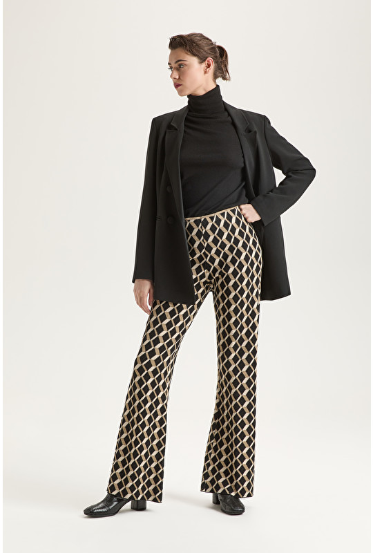 PURITY FLOWER JACQUARD TROUSERS