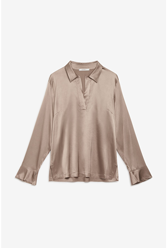 SILK SATIN SHIRT