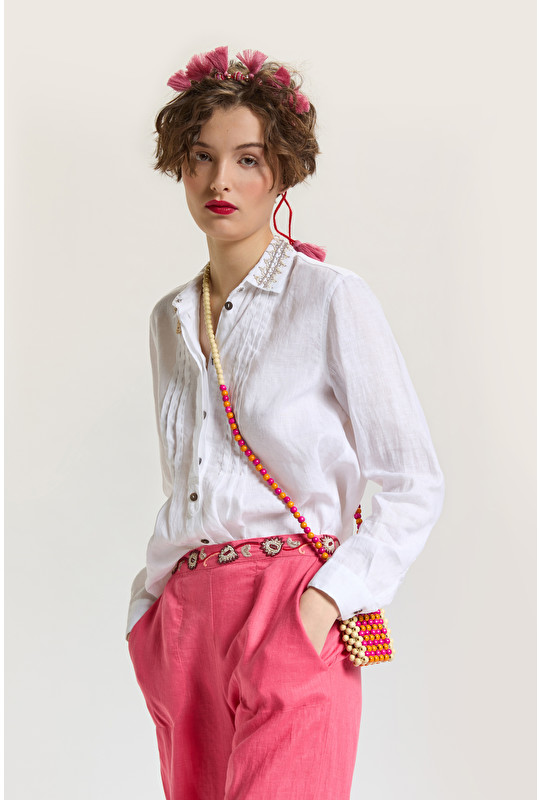 CAMISA LINEN EMBROIDERED