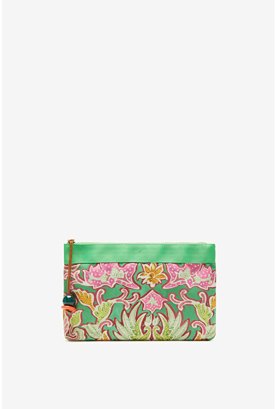 FLOWERS PRINT POUCH