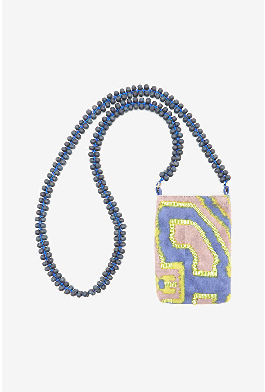 BUSTA PORTACELLULARE BEADS ON IKAT