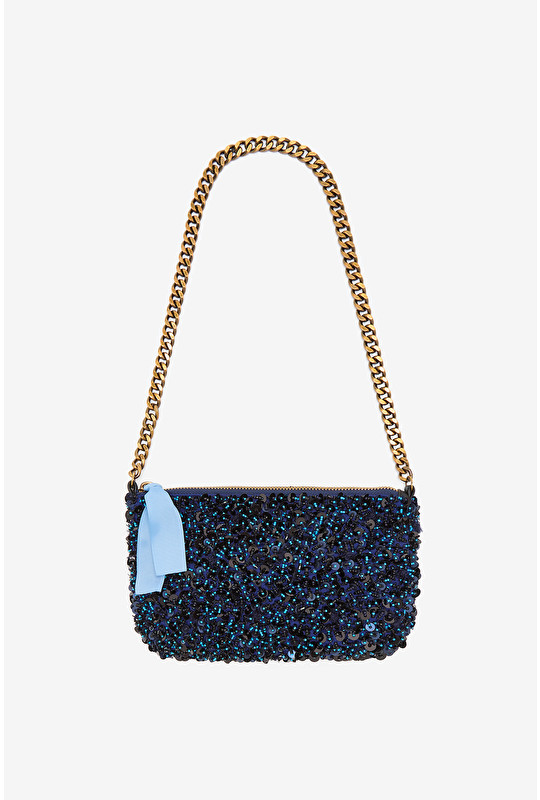 POCHETTE TWEED PAILLETTES