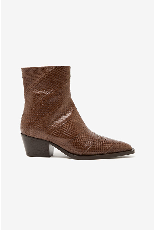 EXOTIC BRICKS ANKLE BOOTS