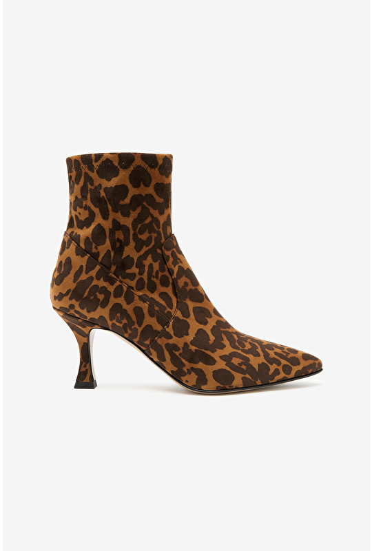 ANIMALIER STRETCH ANKLE BOOTS