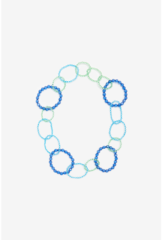BEADED CIRCLES NECKLACE