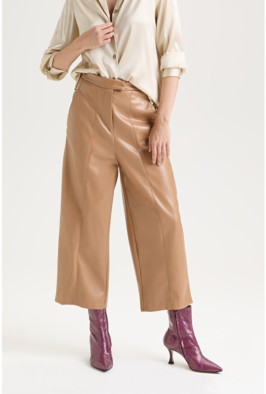 LEATHER LOOK TROUSERS