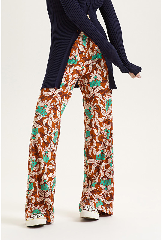 RIBES PRINTED JERSEY TROUSERS